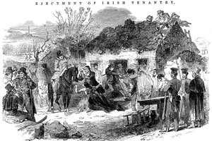 Evicted Irish Peasant Family, 1848 by Unbekannt