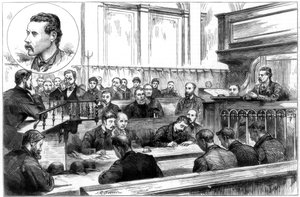 Examination of John F. Egan at Birmingham police court, the dynamite plot, 1884