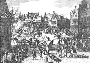Execution of the Conspirators of the Gunpowder Plot in 1606 by Unbekannt
