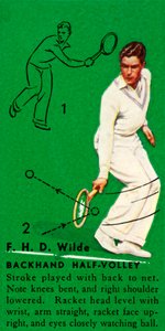 F. H. D. Wilde - Backhand Half-Volley, c. 1935 by Unbekannt
