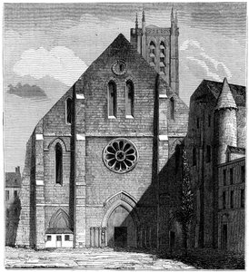 Façade of the Ancient Church of the Abbey of Sainte-Geneviève, Paris, France by Unbekannt