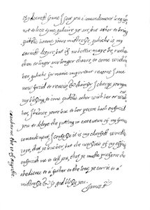 Facsimile of a Letter, Dated 10th August, 1623 by Unbekannt