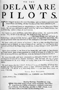 Facsimile of the Proclamation About the Tea Ship, 1773 c1880 by Unbekannt