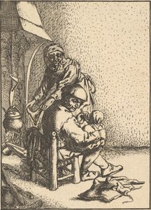 Father Feeding His Child, 1610-85 by Unbekannt