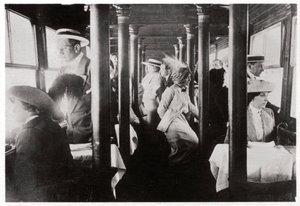 Film Company on Board Zeppelin LZ13 Hansa by Unbekannt