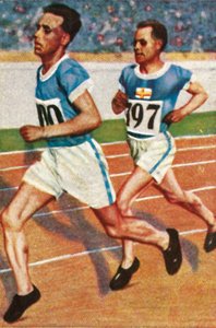Finnish runners Ville Ritola and Paavo Nurmi by Unbekannt