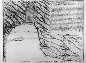 First drawings of Matanzas, 1680, 1920s