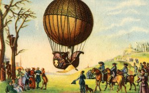 First Manned Ascent of a Hydrogen Balloon, Paris, France, 1 December 1783