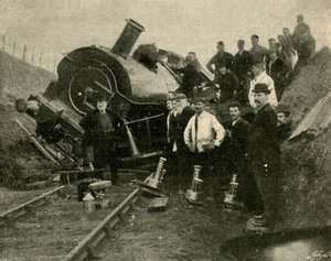 Floods v. Railway Engine - A Collapse Near St. Erth by Unbekannt