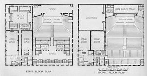 Floor Plans, the Masonic Temple, Birmingham, Alabama by Unbekannt