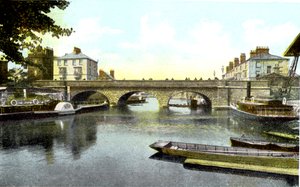 Folly Bridge, Oxford, 20th Century by Unbekannt