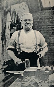 Forging a Blade, c1917 by Unbekannt