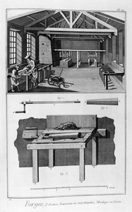 Forging Mill, Furnace, Ground Moulding by Unbekannt