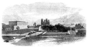 Fort Church and South Barracks, Calcutta, India