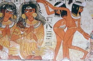 Fragment of wall painting from the tomb of Nebamun, Thebes, Egypt, 18th Dynasty, c1350 BC by Unbekannt