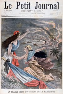 France assists Martinique, 1902 by Unbekannt