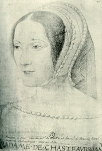 Françoise de Foix, Comtesse de Châteaubriant, early 16th century, 1907 by Unbekannt