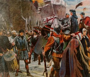 Frederick I, Margrave of Brandenburg, brings down the Quitzows