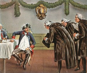 Frederick the Great and the men from Greiffenberg by Unbekannt