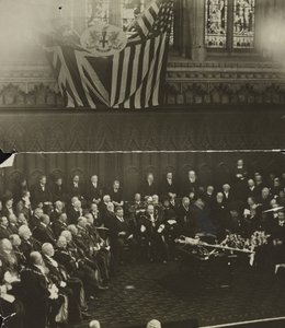 Freedom of the City of London Conferred on Theodore Roosevelt in the Guildhall, London by Unbekannt