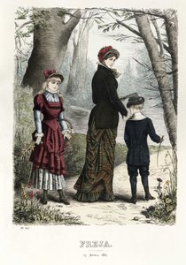 Freja Illustrated Scandinavian Fashion Magazine 1881, Illustration No. 8 by Unbekannt