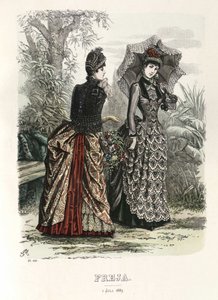 Freja Illustrated Scandinavian Fashion Magazine 1885, Illustration No. 13