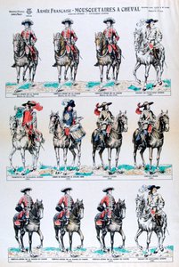 French Army, mounted musketeers by Unbekannt