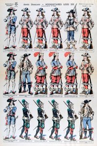 French Army, Musketeers of Louis XIII, 17th Century 19th Century