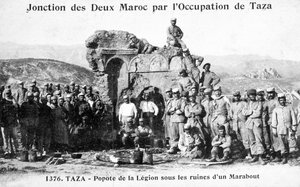 French Foreign Legion by some Marabout ruins, Taza, Morocco