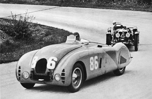 French Grand Prix, 1936: A New Streamlined Bugatti, Followed by a Riley, 1936, 1937 by Unbekannt