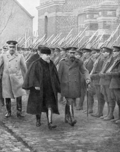 French President Raymond Poincare and King George V by Unbekannt