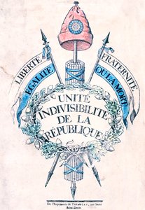 French Revolution 1789: Allegorical Emblem of the Republic by Unbekannt