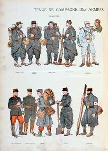 French Army Uniforms, World War One