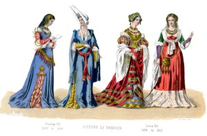 French costume: Charles VIII, Louis XII by Unbekannt