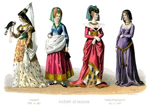 French costume: Charles VI, Charles VII, Louis XI by Unbekannt