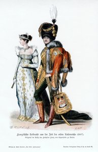 French Court Dress of the Time of the First Empire, 1807