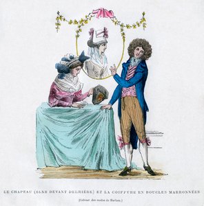 French fashion and hairstyle, early 19th century