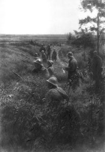 French Infantry Position in a Sunken Lane, North of Villers-Cotterets, Aisne, France by Unbekannt