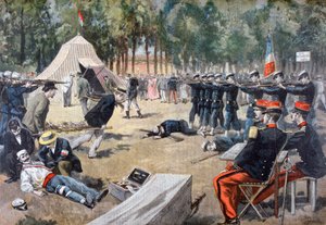 French military manoeuvres: first-aid workers by Unbekannt