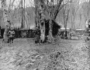 French Rest Area and Soup Kitchen Behind the Lines, World War I