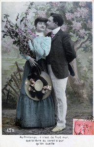 French Romantic Postcard