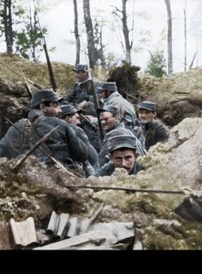 French Troops in the Trench System of Calonne, France