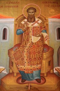 Fresco in Saint Gregory Palamas Greek Orthodox Church, Thessaloniki, Greece by Unbekannt