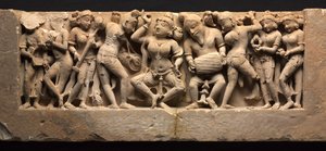 Frieze with Dancer and Musicians by Unbekannt