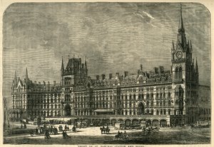 Front of St. Pancras Station and Hotel by Unbekannt