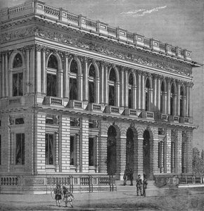 Front of the Army and Navy Club, Westminster, London, c1870-1878