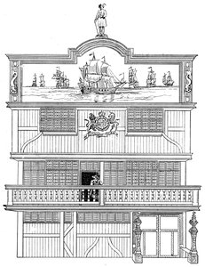 Front of the Old East India House, London by Unbekannt