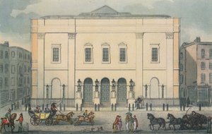 Front View of the Theatre Royal, Drury Lane, Westminster, London by Unbekannt