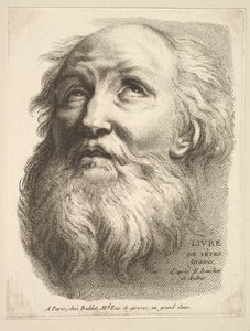 Frontispiece: Head of a Bearded Man, from Livre de Têtes Gravées d