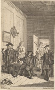 Frontispiece to The Humours of Oxford, April 1730